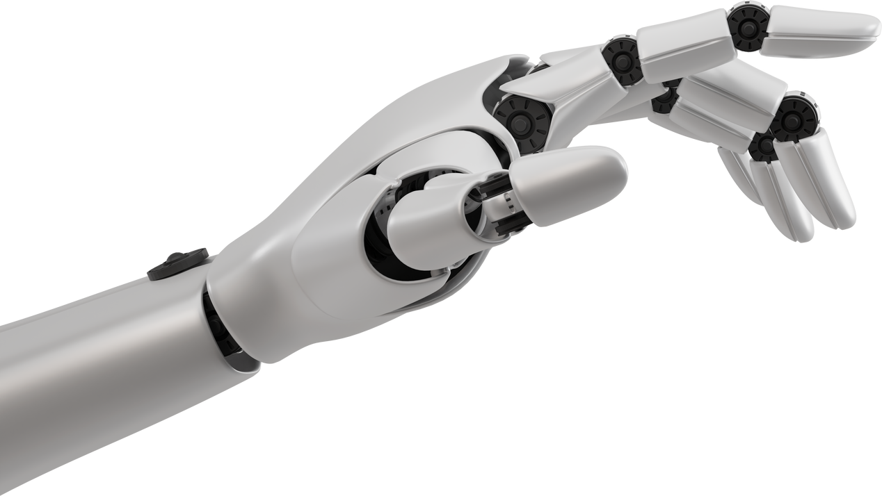 Robot hand artificial intelligence a.i. machine learning technology