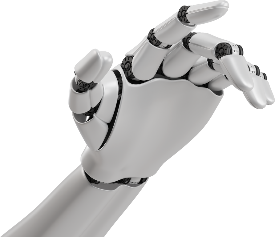 Robot hand artificial intelligence a.i. machine learning technology